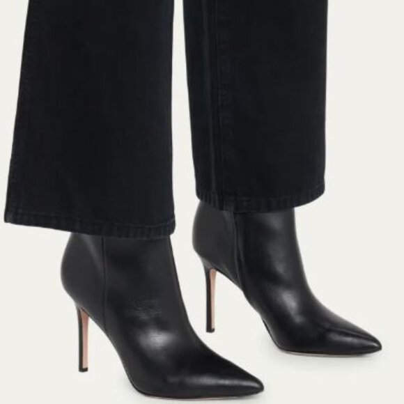 Veronica Beard Lisa Pointed Toe High Heel Boots Black NIB 698 7 - Picture 8 of 10